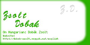 zsolt dobak business card